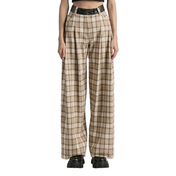 $275 Kijun Pants Women´s Size Small Wide Leg Flannel...